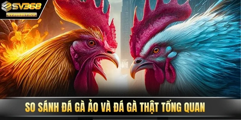 So sánh đá gà ảo và đá gà thật tổng quan